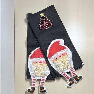 Christmas Santa Kitchen Towels Set of 2